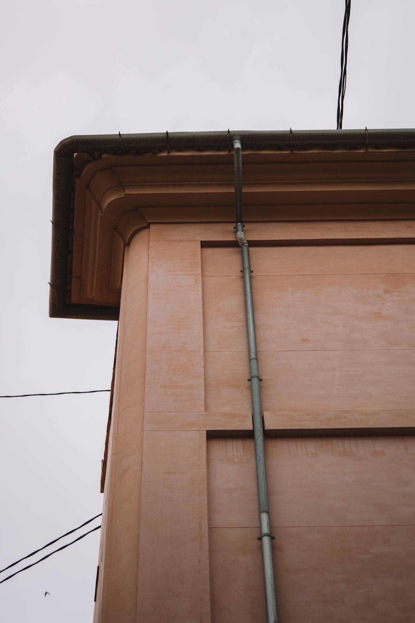 House eaves and soffit area